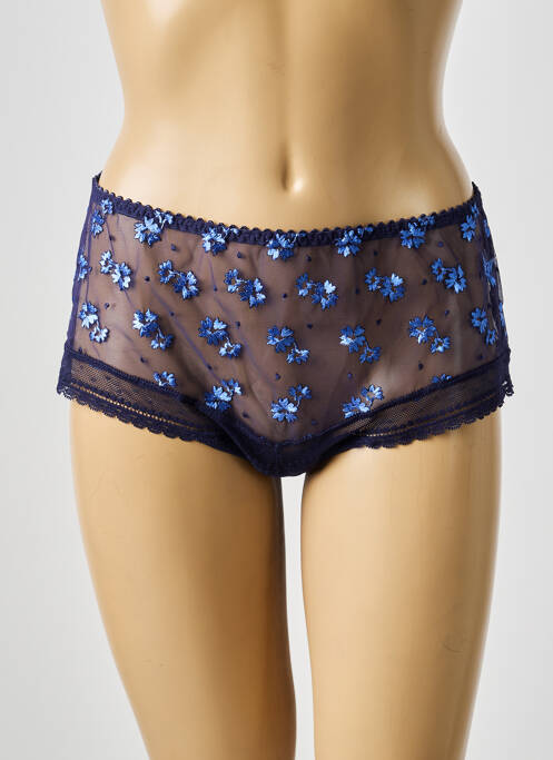 Shorty effet matière satinée bleu PRIMA DONNA femme