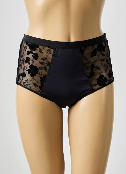 Culotte tissage satiné noir MARIE JO femme