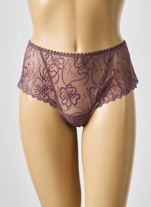 Culotte effet matière satinée violet MARIE JO femme