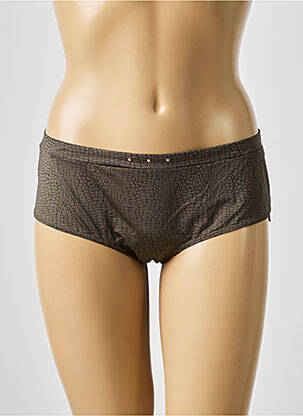 Shorty tissage satiné vert MARIE JO femme