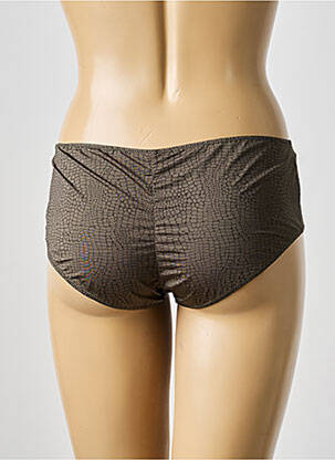 Shorty tissage satiné vert MARIE JO femme
