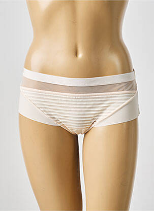 Shorty tissage satiné beige MARIE JO femme