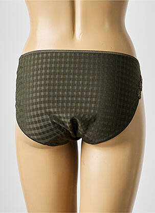 Culotte tissage satiné vert MARIE JO femme