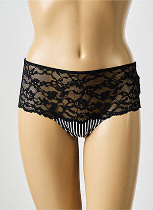Shorty effet matière satinée noir MARIE JO femme
