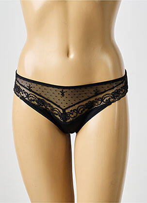 Culotte tissage satiné noir MARIE JO femme