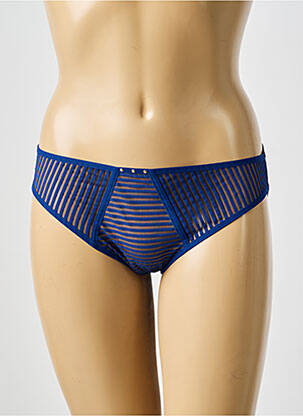 Culotte tissage satiné bleu MARIE JO femme