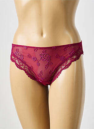 Culotte broderie dentelle de calais rouge LISE CHARMEL femme