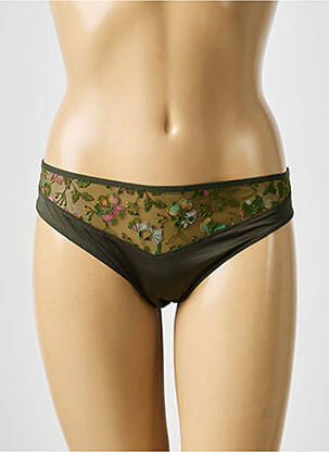 Culotte tissage satiné vert MARIE JO femme