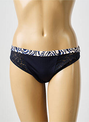 Culotte effet matière satinée bleu MARIE JO femme