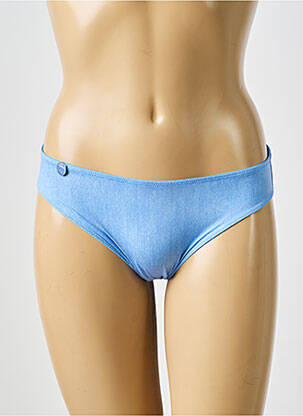 Culotte effet matière satinée bleu MARIE JO femme