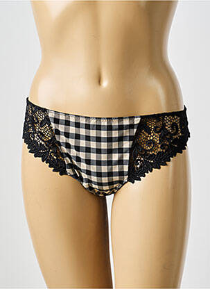 Culotte effet matière satinée noir MARIE JO femme