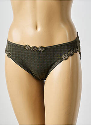 Culotte tissage satiné vert MARIE JO femme