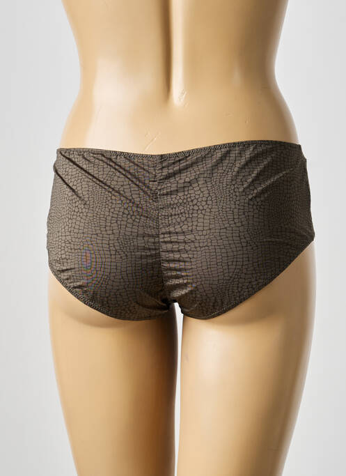 Shorty tissage satiné vert MARIE JO femme