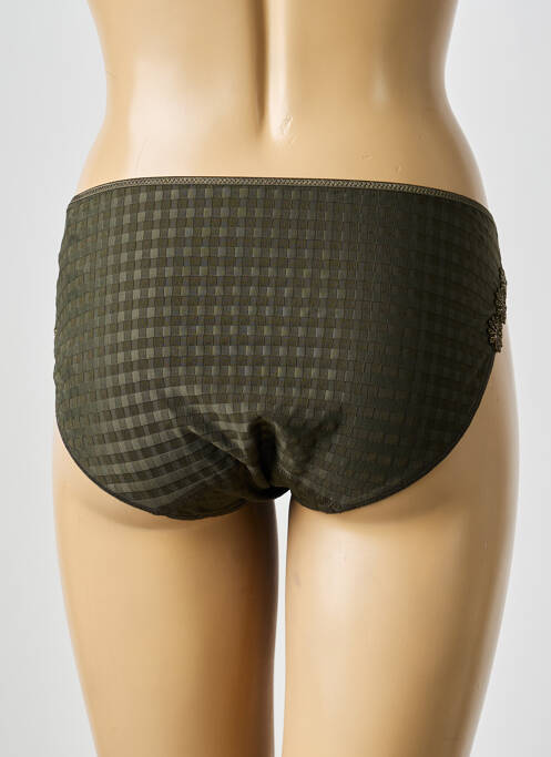 Culotte tissage satiné vert MARIE JO femme