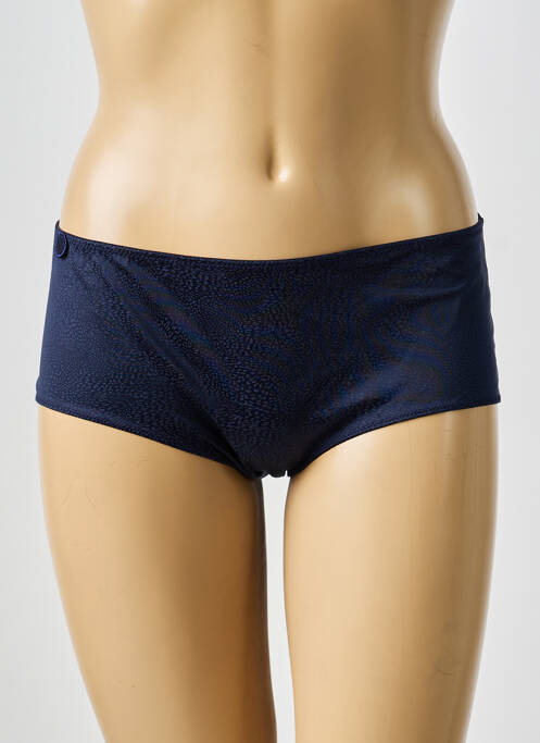 Shorty tissage satiné bleu MARIE JO femme