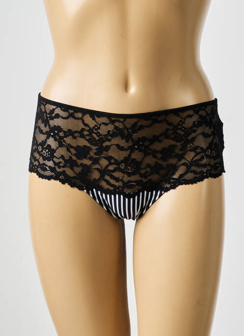 Shorty effet matière satinée noir MARIE JO femme