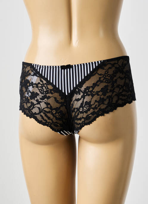 Shorty effet matière satinée noir MARIE JO femme