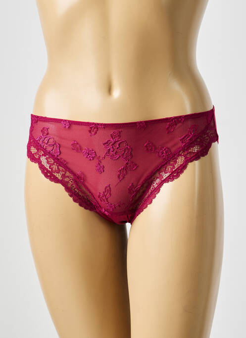 Culotte broderie dentelle de calais rouge LISE CHARMEL femme