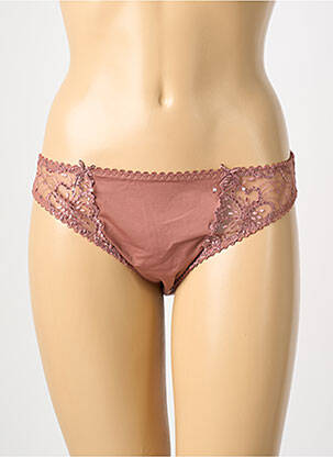 Culotte broderie marron MARIE JO femme