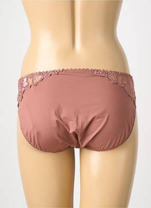 Culotte broderie marron MARIE JO femme
