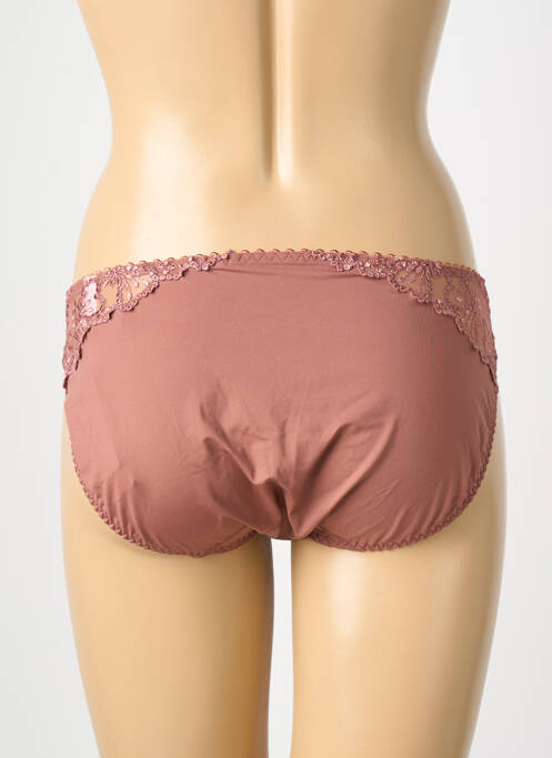 Culotte broderie marron MARIE JO femme