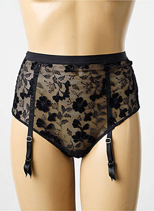 Culotte haute légère et transparente noir MARIE JO femme