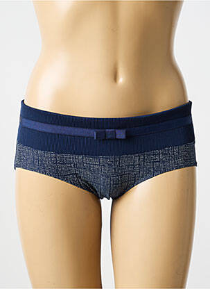 Shorty effet matière satinée bleu MARIE JO femme