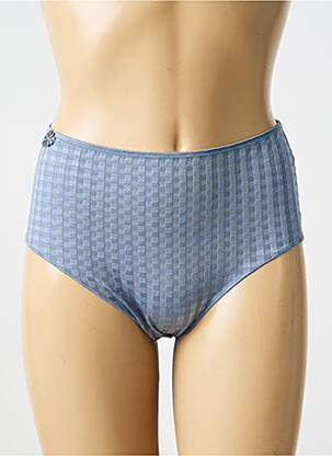 Culotte haute effet matière satinée bleu MARIE JO femme