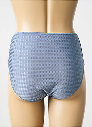 Culotte haute effet matière satinée bleu MARIE JO femme