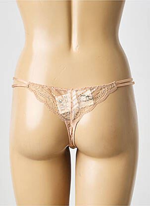 String tissage dentelle marron MARIE JO femme