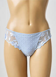 Tanga broderie bleu MARIE JO femme