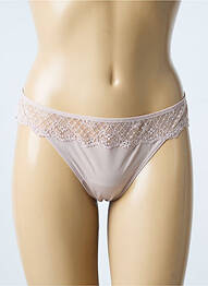 String tissage popeline beige MARIE JO femme