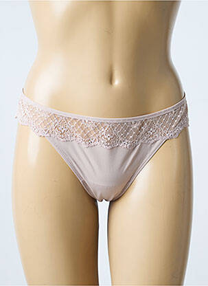 String tissage popeline beige MARIE JO femme