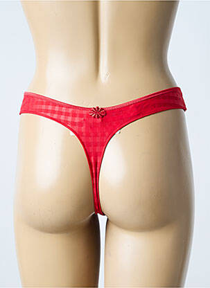 String tissage popeline rouge MARIE JO femme