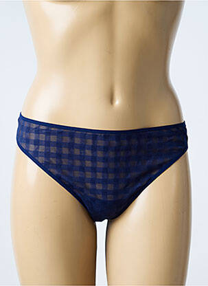 String imprimé vichy bleu MARIE JO femme