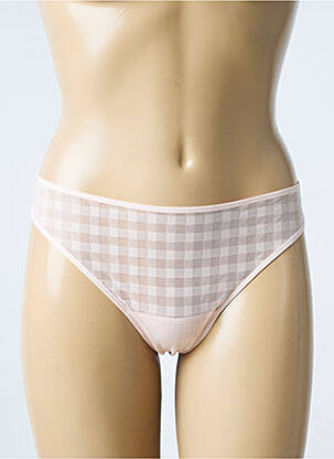 String imprimé vichy rose MARIE JO femme