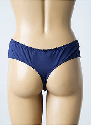 Tanga légère et transparente bleu PRIMADONNA femme