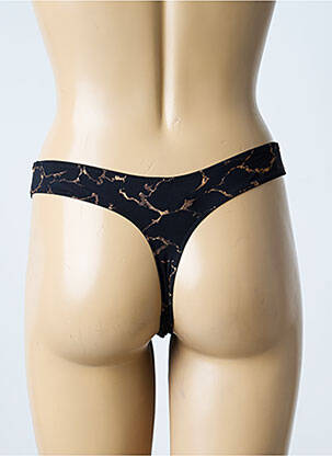 String tissage popeline noir MARIE JO femme