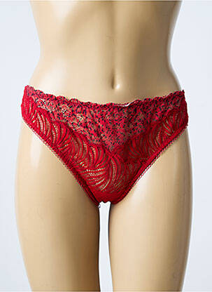 Tanga légère et transparente rouge MARIE JO femme