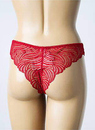Tanga légère et transparente rouge MARIE JO femme
