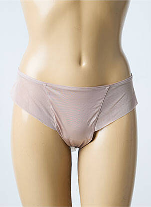 String tissage satiné marron MARIE JO femme