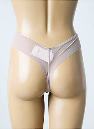 String tissage satiné marron MARIE JO femme