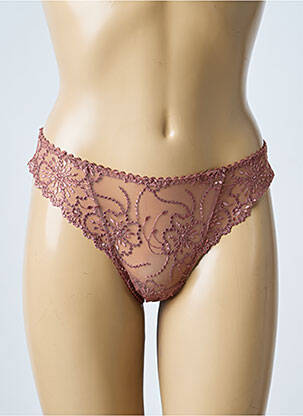String légère et transparente marron MARIE JO femme