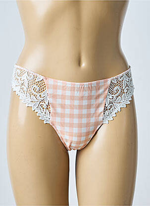 String imprimé vichy rose MARIE JO femme