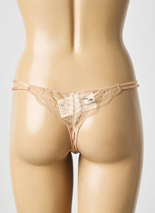 String tissage dentelle marron MARIE JO femme