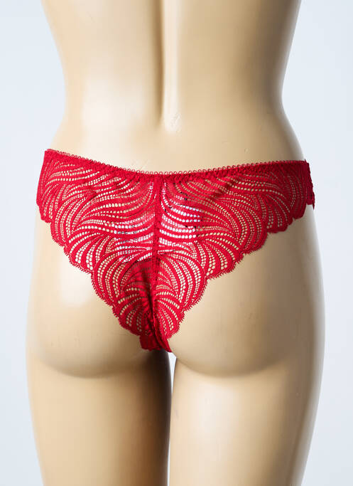 Tanga légère et transparente rouge MARIE JO femme