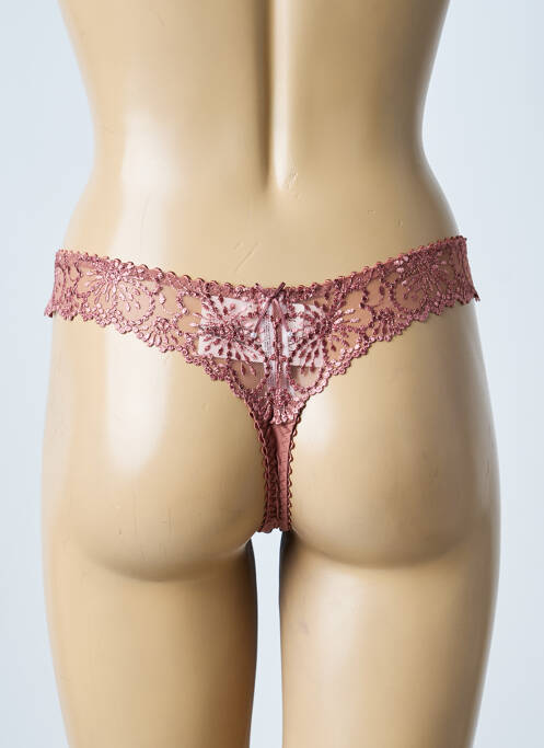 String légère et transparente marron MARIE JO femme