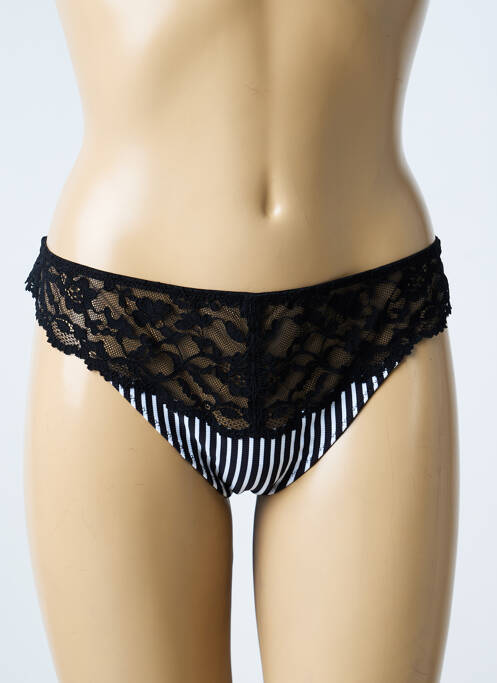 Tanga noir MARIE JO femme
