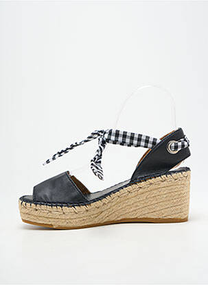 Sandales/nu pieds talon compensé talon de 4 à 6cm noir L'ESPADRILLE DE NICOLE femme