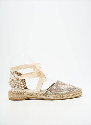 Espadrilles fermeture lacets talon plat jusqu'à 3cm gris NICOLE femme